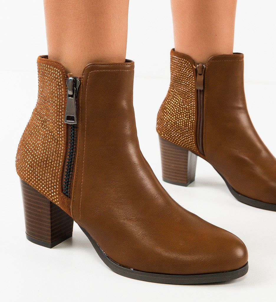 Botine Dama Ortega Camel | Elegante și Confortabile
