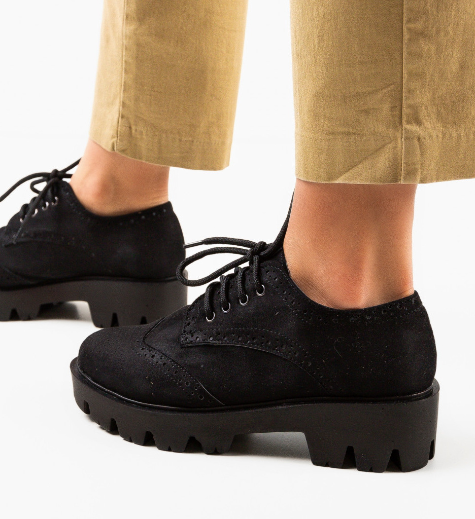 Pantofi Casual Gomine Negri - Confort și Stil