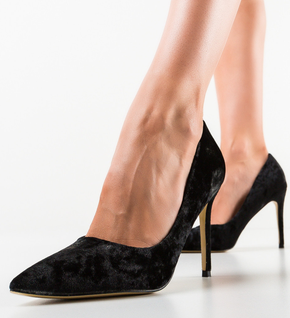 Pantofi dama Mahir negri - eleganță maximă - imagine 4