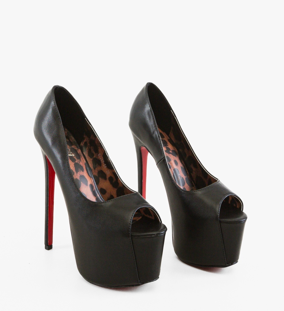 Pantofi Dama Lolomania Negri Eleganți - imagine 2
