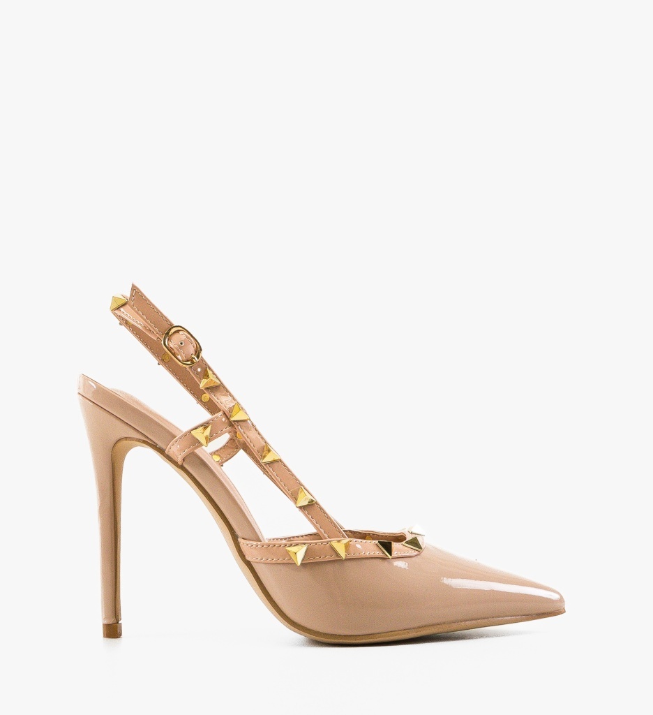 Pantofi Stiletto Dama Tynno Nude Eleganți - imagine 6