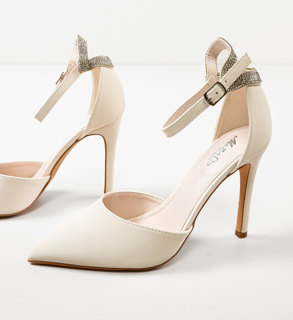 Pantofi Dama Sneha Bej | Eleganță și Stil - imagine 7