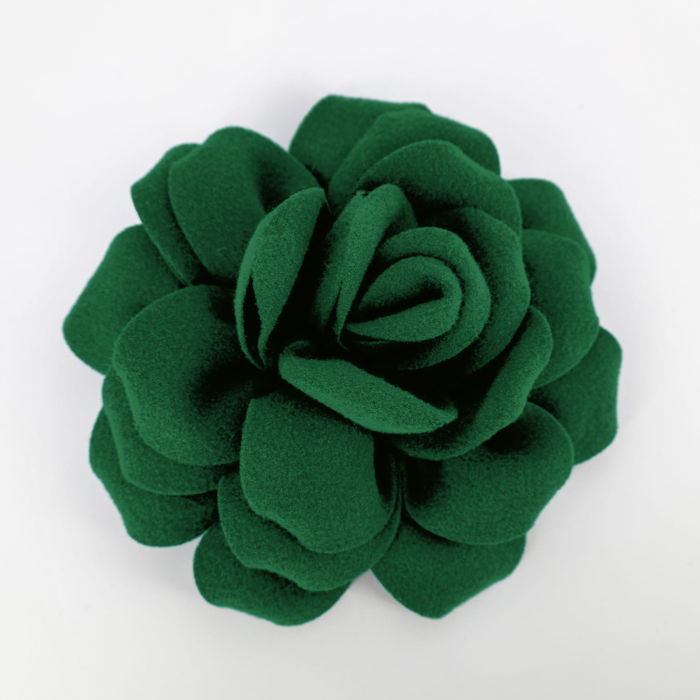 Brosa Floare Verde Shopika | Accesorii Versatil