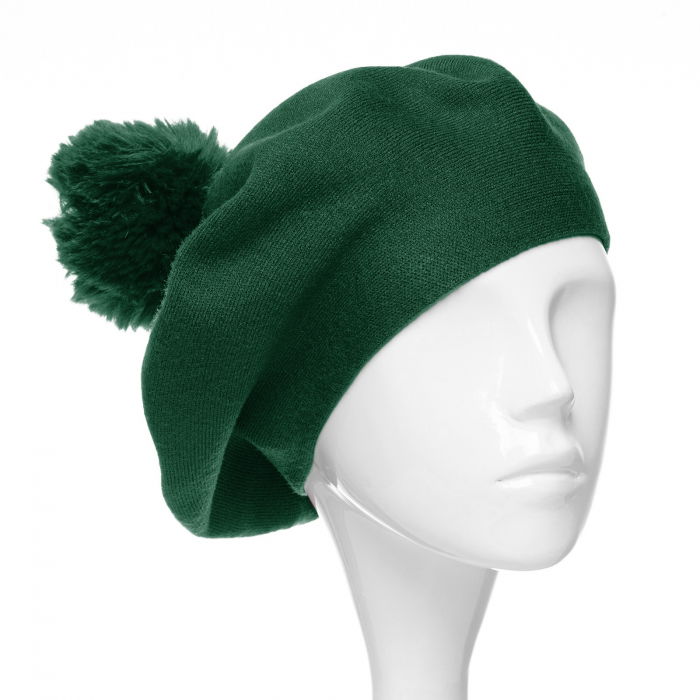 Bereta Verde Shopika cu Mot - Accesorii Modă - imagine 1