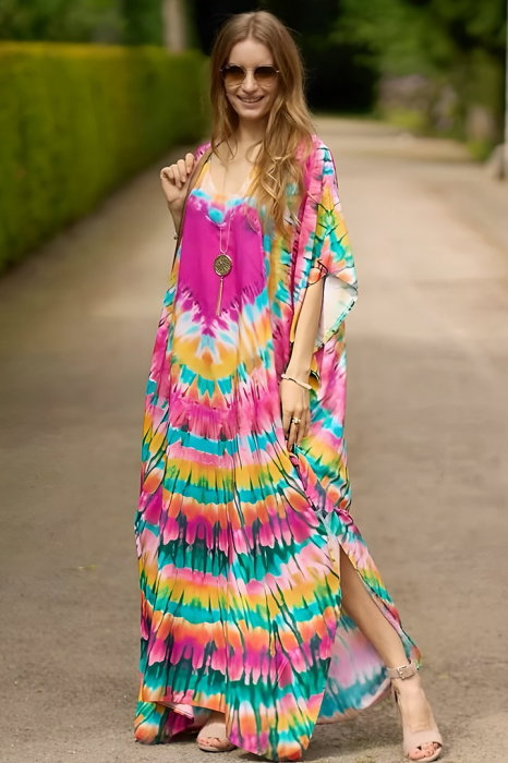 Rochie Poncho Tie-Dye Shopika | Multifuncțională