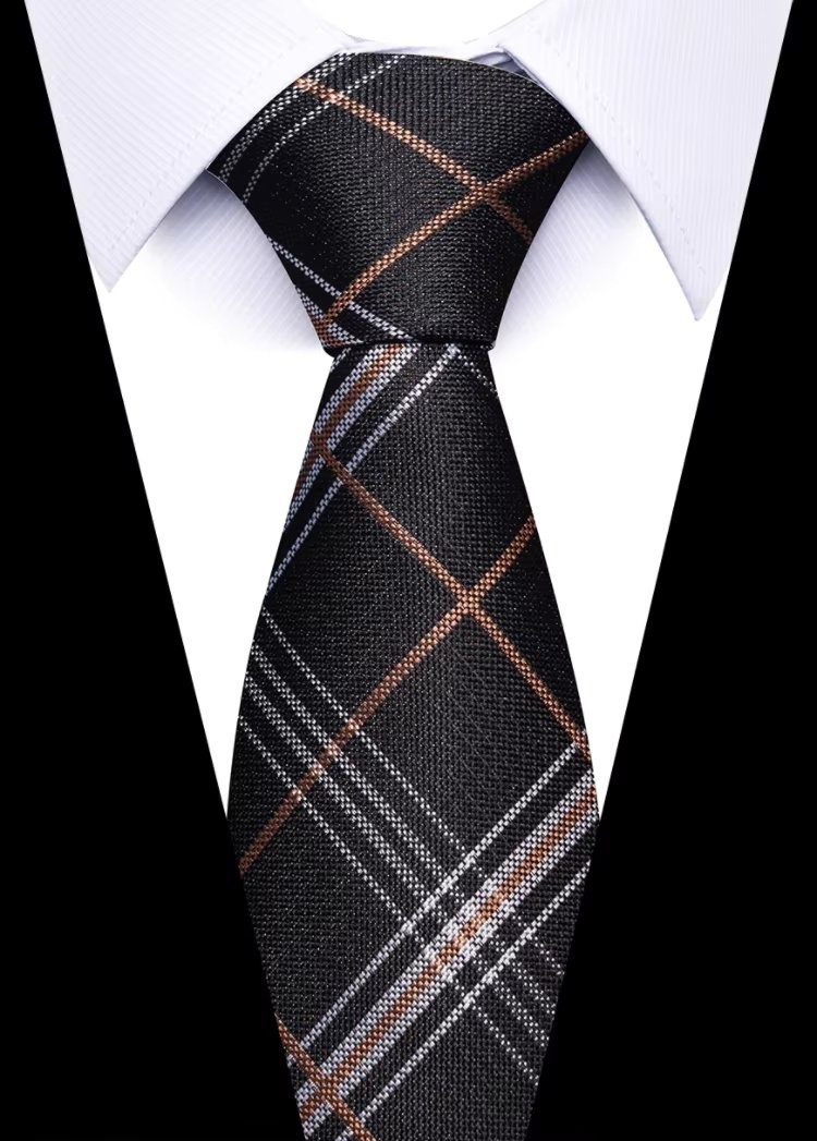 Cravată Bărbați Negru Picadili CR110 Elegentă