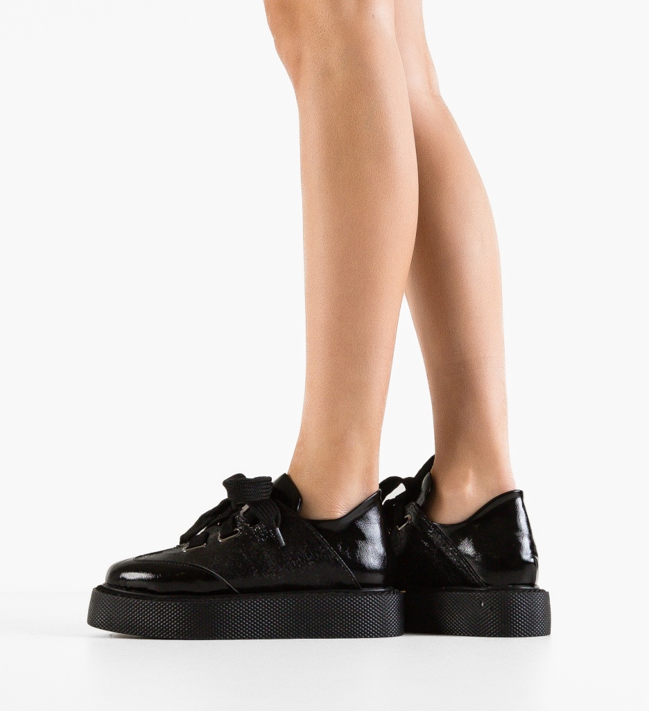 Pantofi Casual Vynn Negri - Confort și Stil Zilnic - imagine 2