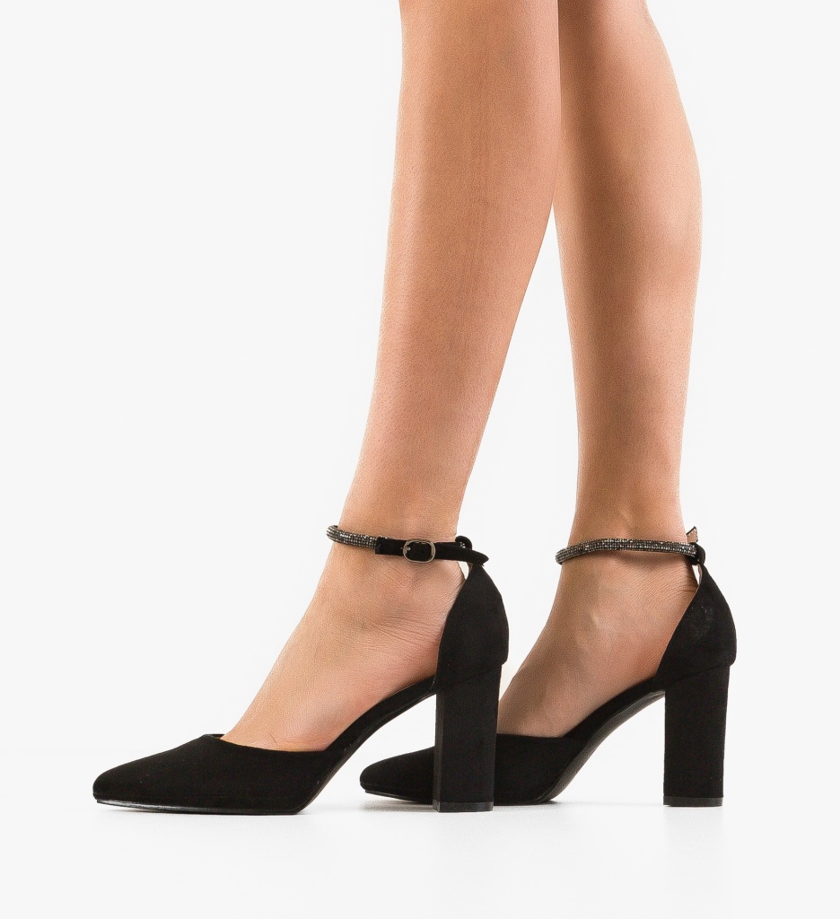Pantofi cu Toc Kobe Negri | Eleganță Asigurată - imagine 2