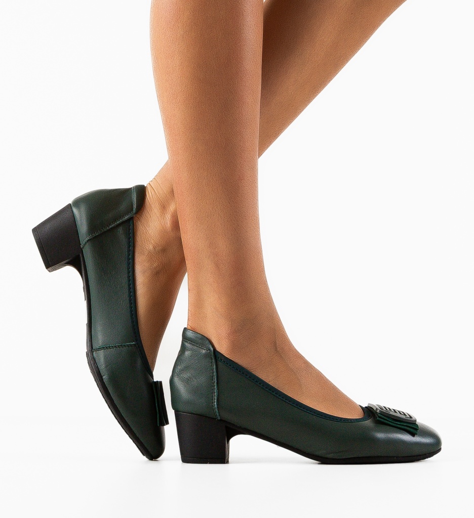 Pantofi Bobbi Verzi - Eleganță și Stil - imagine 2