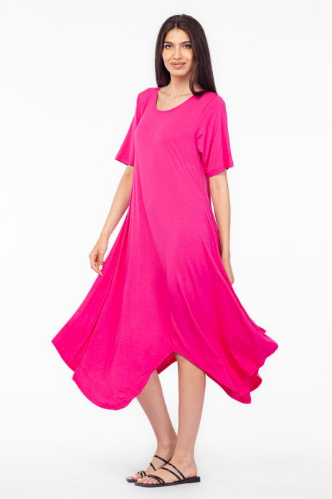 Rochie Fucsia Pierino - Eleganță și Confort