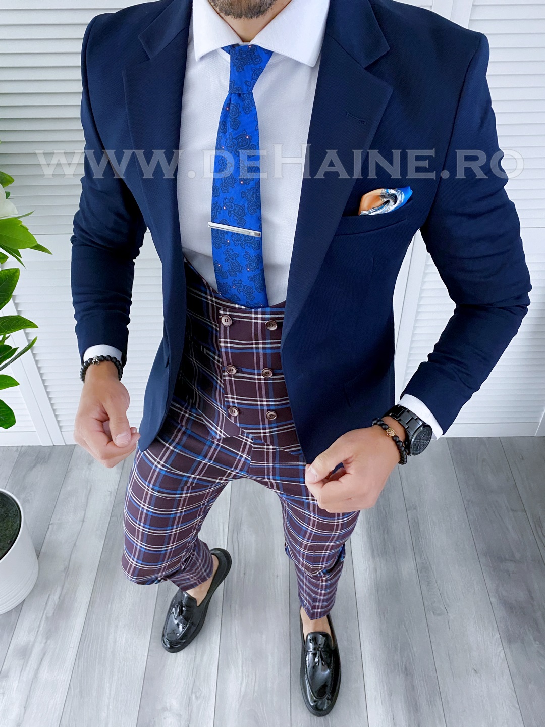 Ținută Smart Casual Bărbați 4 Piese Slim Fit