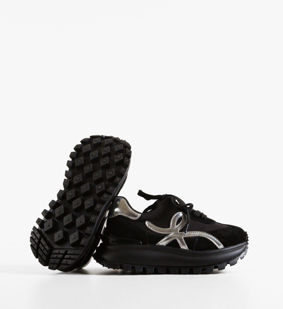 Sneakers Dama Amotto Negri - Confort si Stil - imagine 6