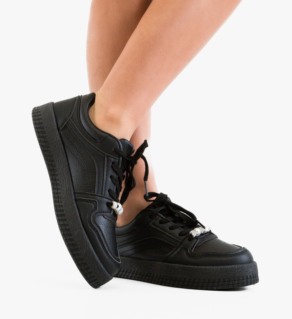 Sneakers Dama Tuly Negri | Confort și Stil Sport - imagine 3