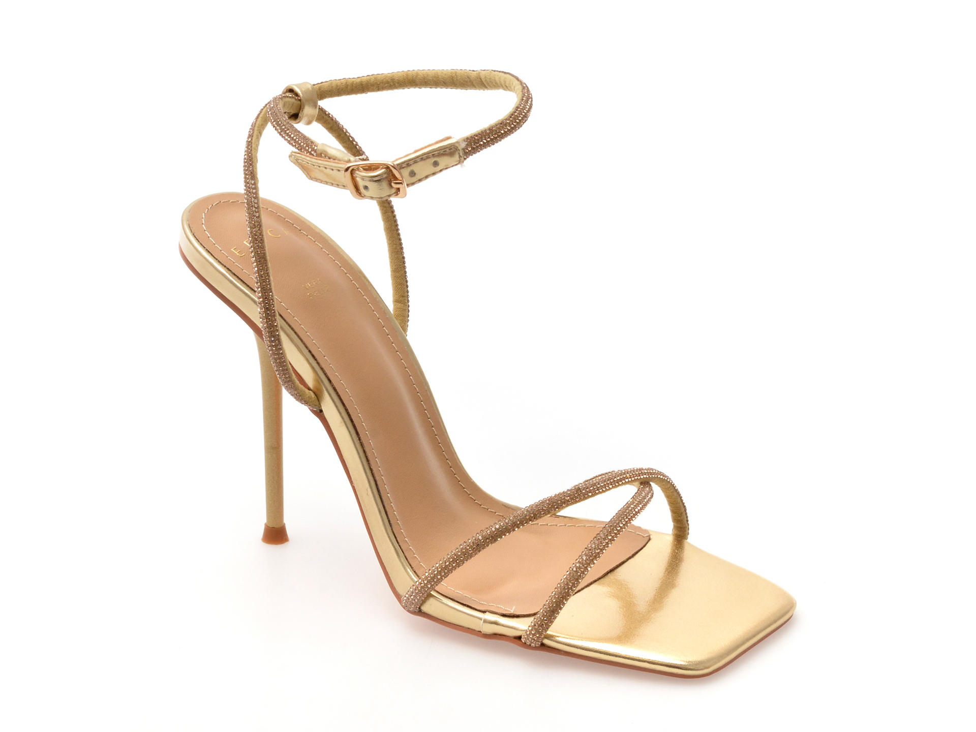 Sandale EPICA aurii elegante