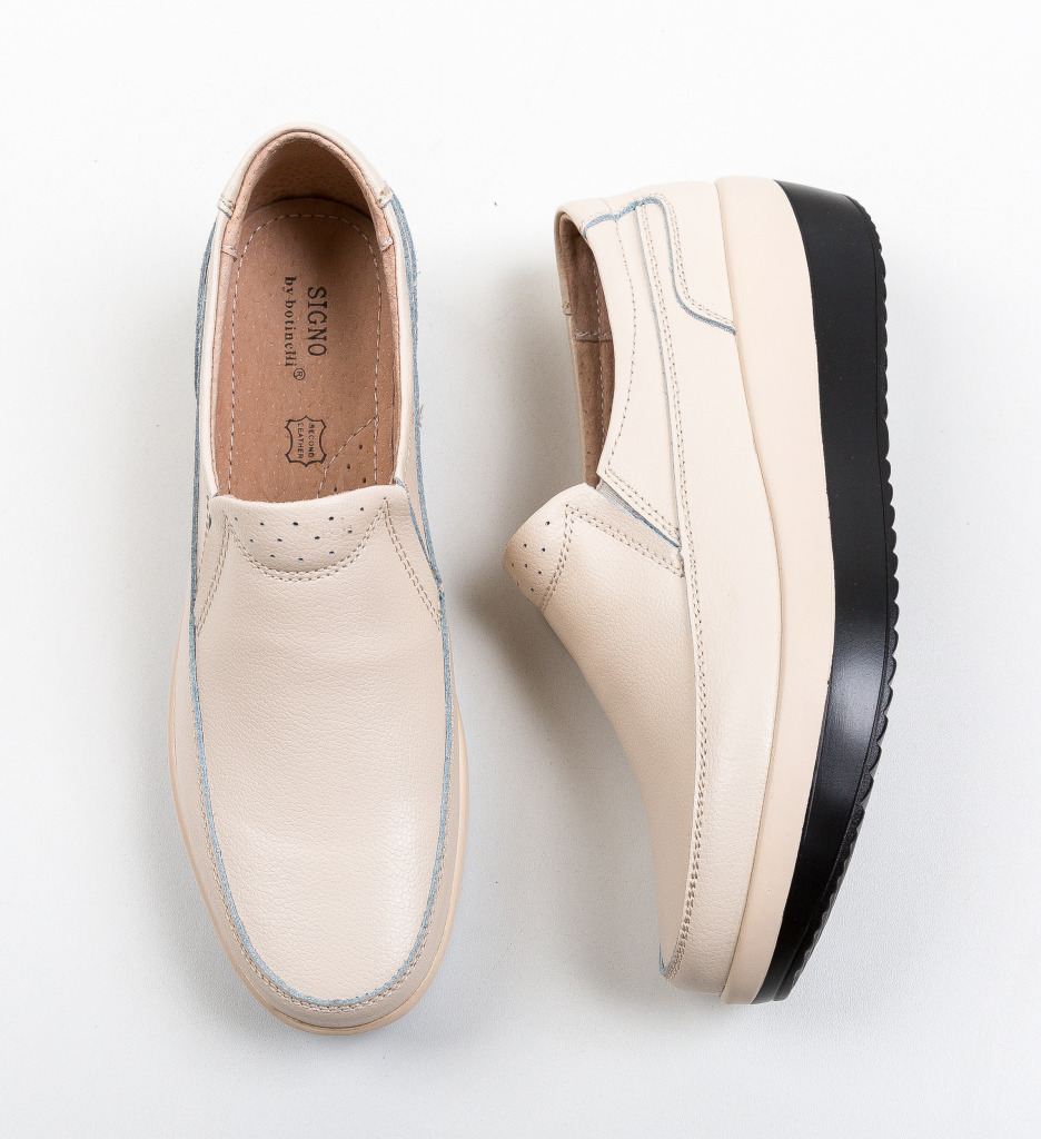 Pantofi Freeman Bej - Confort și Eleganță Casual - imagine 5