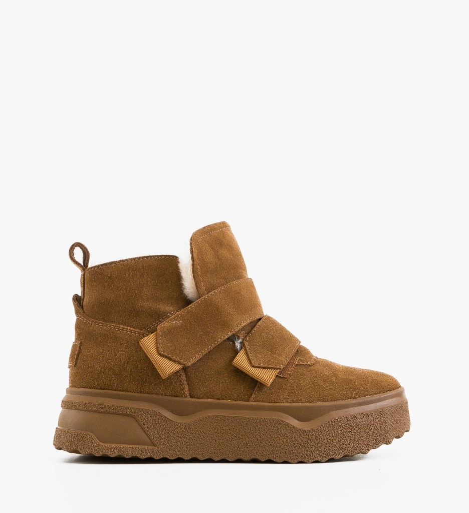 Ghete Dama Patreg Camel - Eleganță și Stil - imagine 8