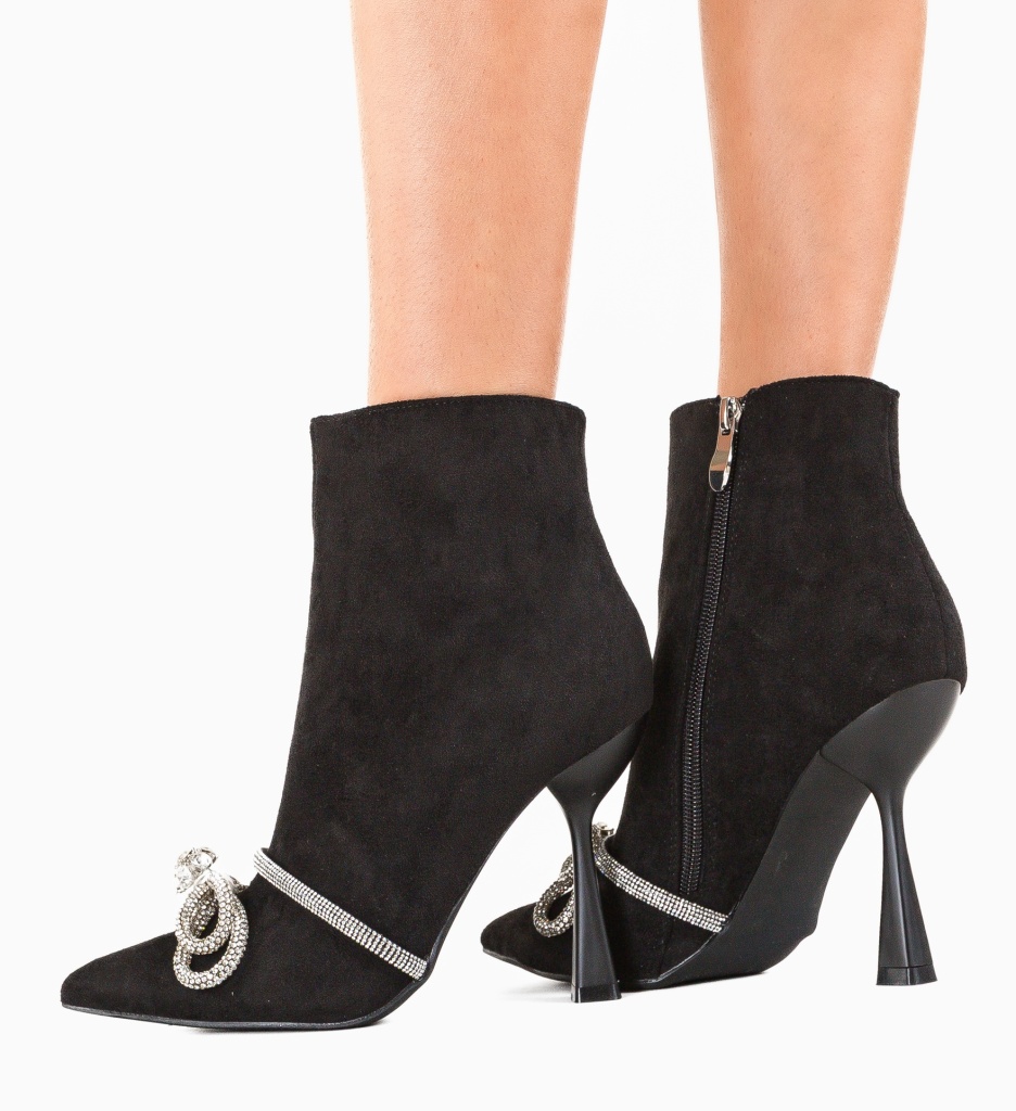 Botine Dama Csorba Negre - Eleganță și Stil - imagine 2