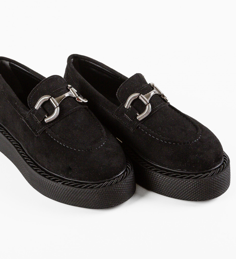 Pantofi Casual Selvie Negri | Confort și Stil - imagine 6