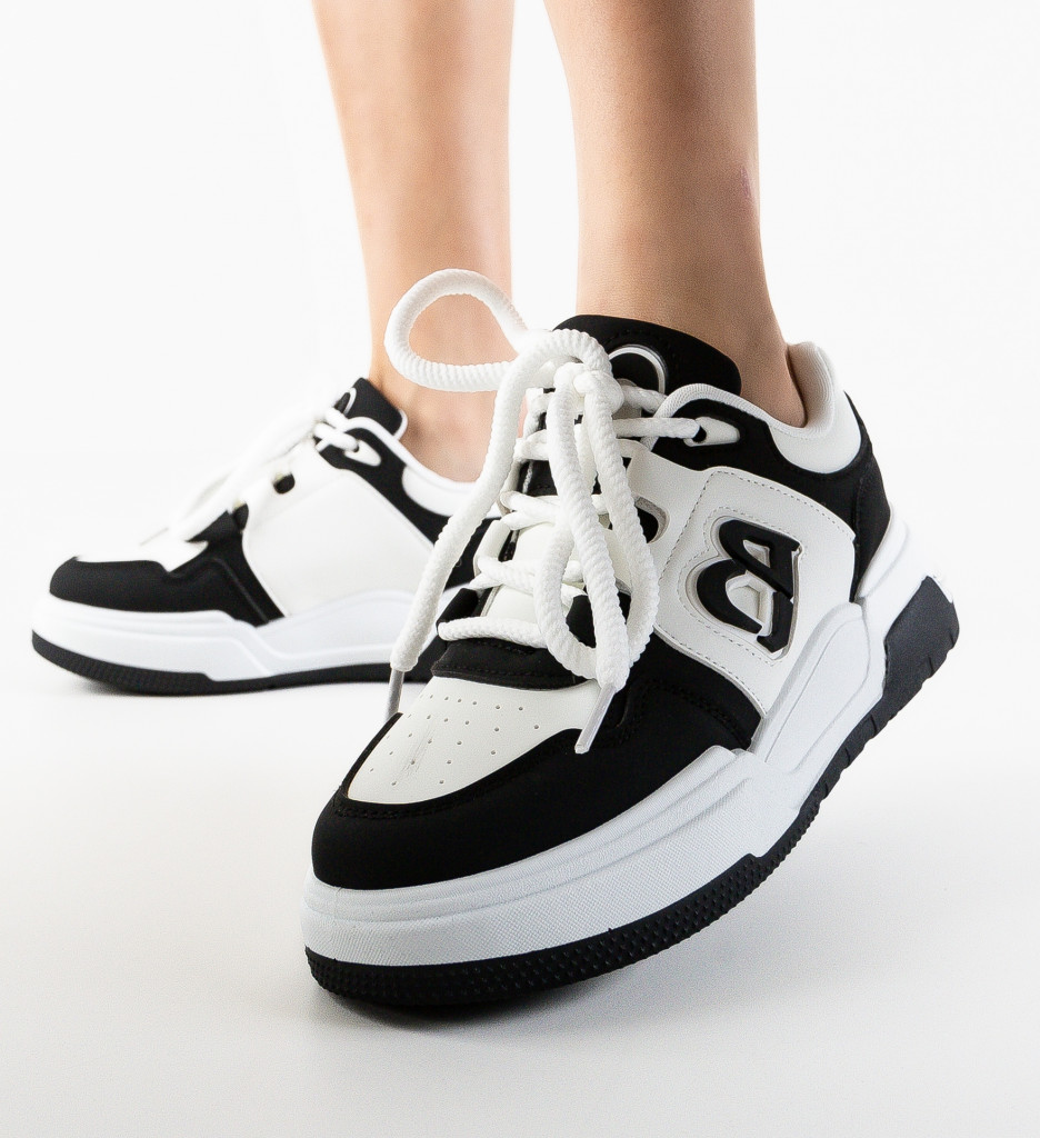 Sneakers Dama Bebybe Negri - Confort și Stil - imagine 3