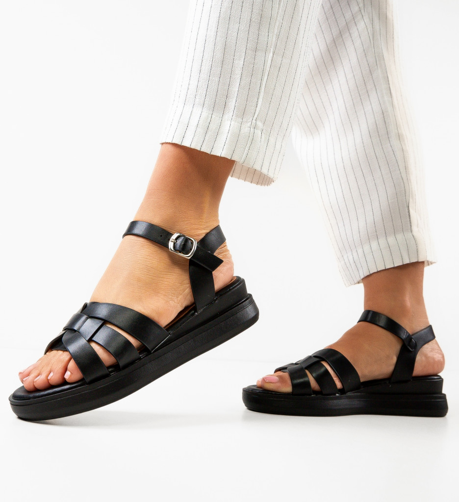 Sandale Nonarca Negre | Eleganță și Confort