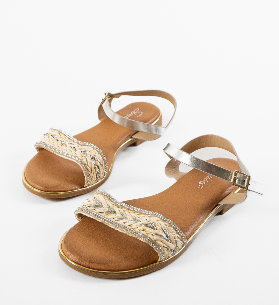 Sandale Dama Argintii Paulu | Stil Refinat - imagine 7