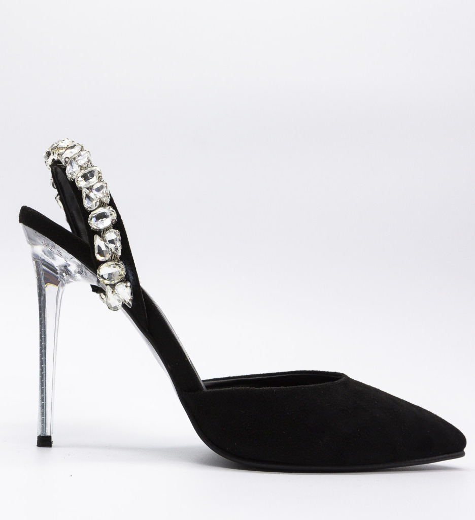Pantofi Eleganți cu Toc | Model Melka Negru - imagine 4
