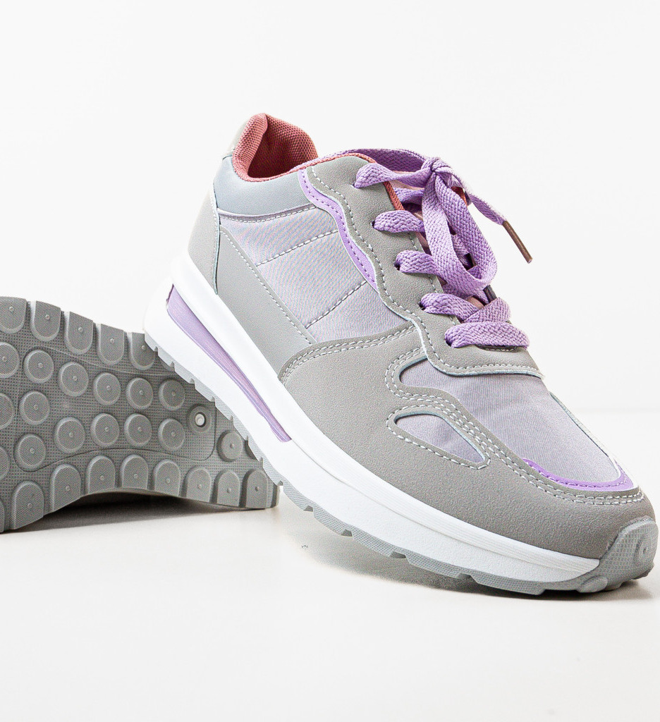Sneakers Martin Gri Dama - Confort și Stil - imagine 5