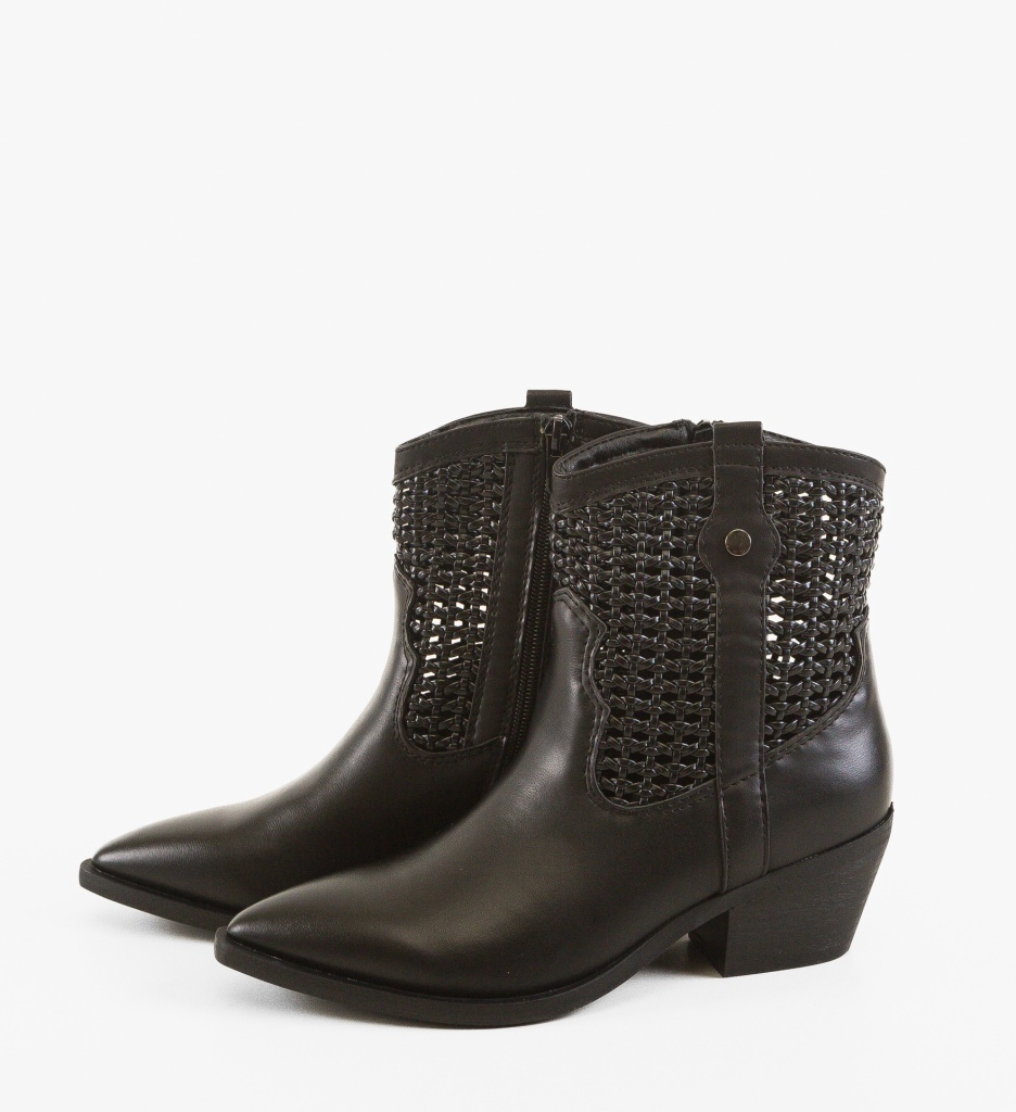 Botine Dama Fran Negre | Stil Urban Elegant - imagine 4
