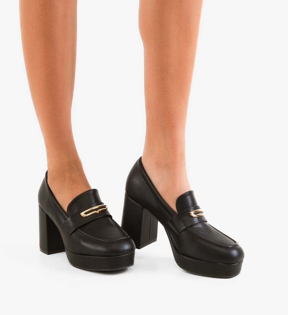 Pantofi Dama Zahraa Negri | Toc Elegant - imagine 2
