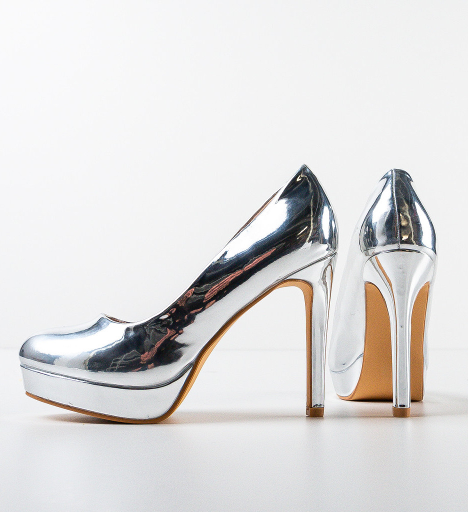 Pantofi Diko Arginti - Eleganță și Stil - imagine 8