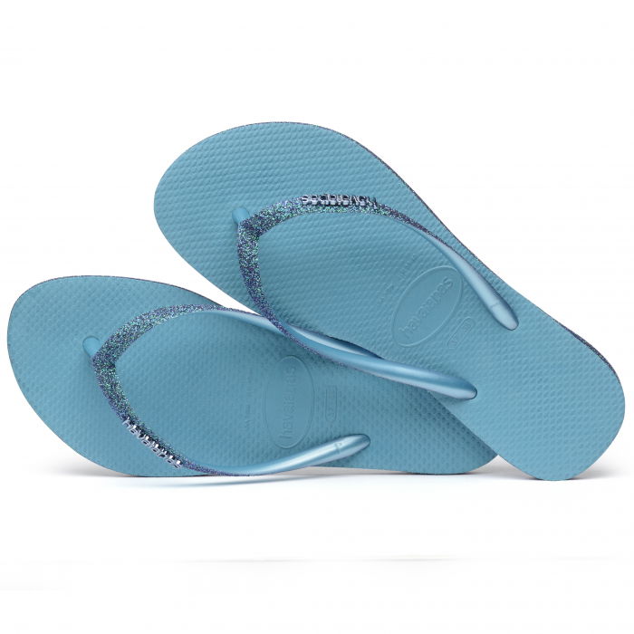 Papuci Havaianas Slim Glitter Albastru | Stil