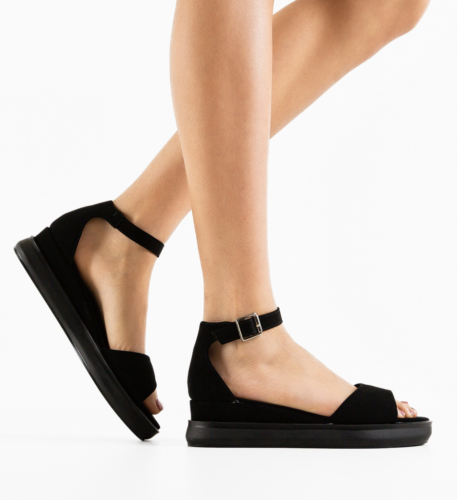 Platforme Dama Negre Volos - Confort & Stil
