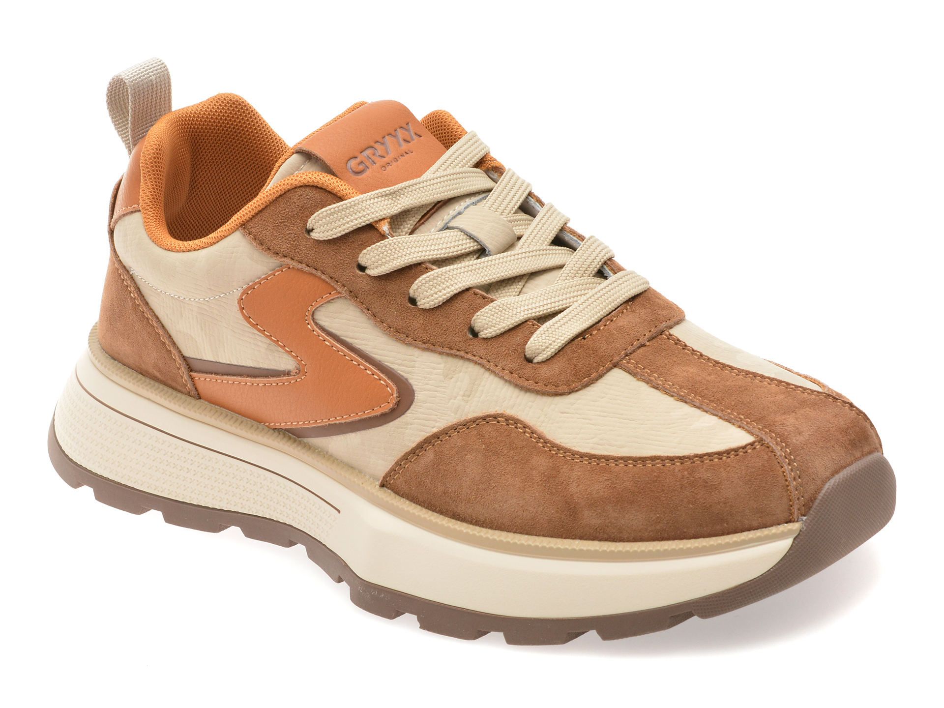 Pantofi Sport GRYXX Bej Piele Naturală