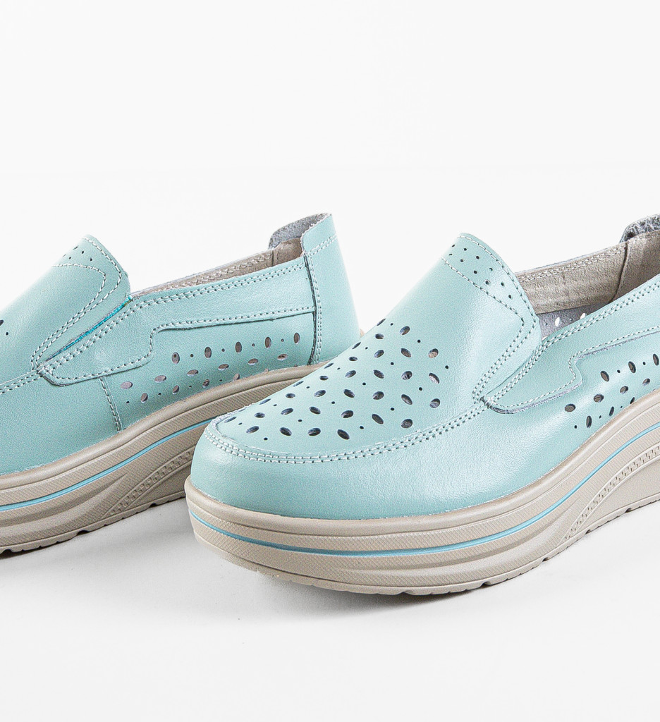 Pantofi Casual Albastri Olifram - imagine 7
