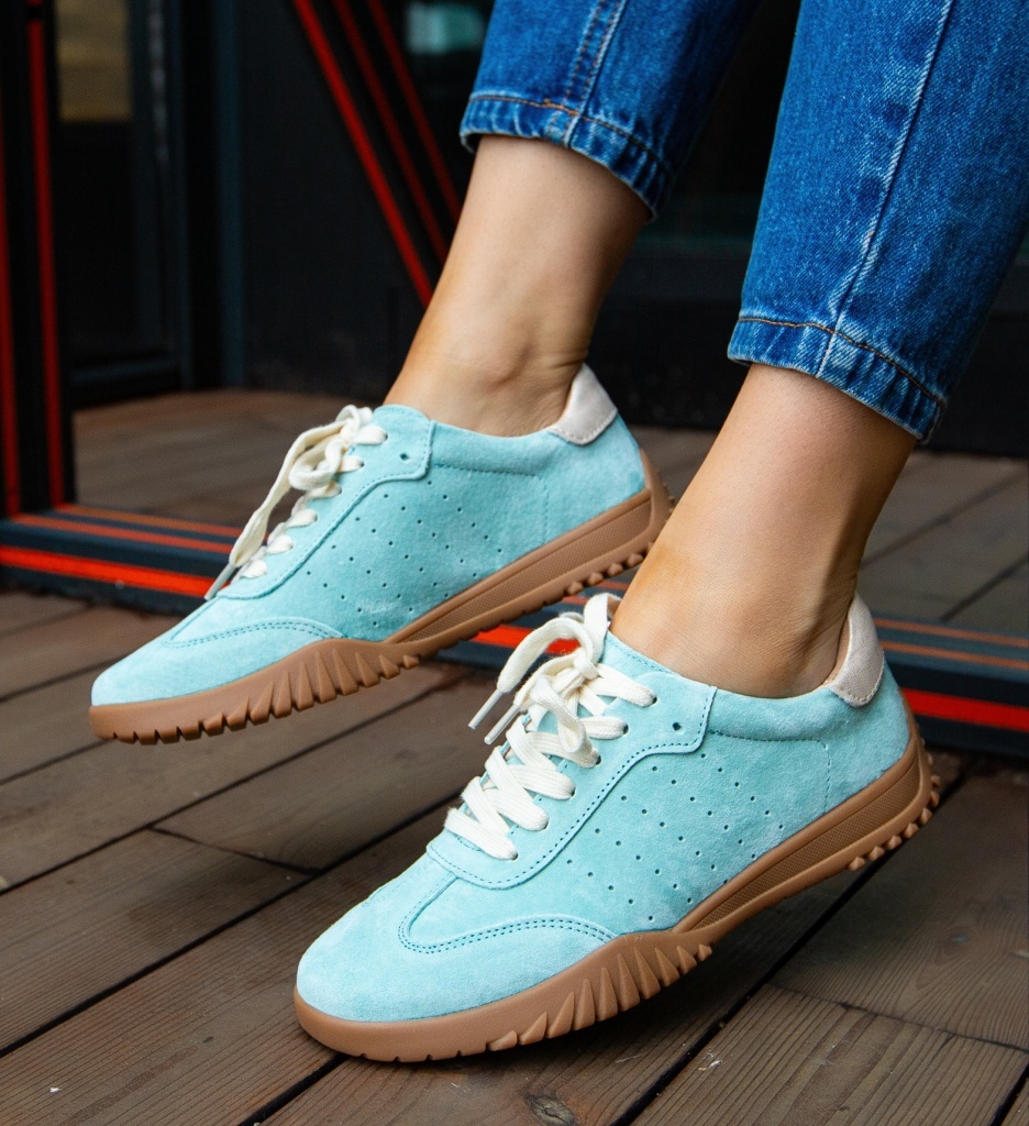 Sneakers Dama Nygery Albastri | Confort Sport - imagine 4