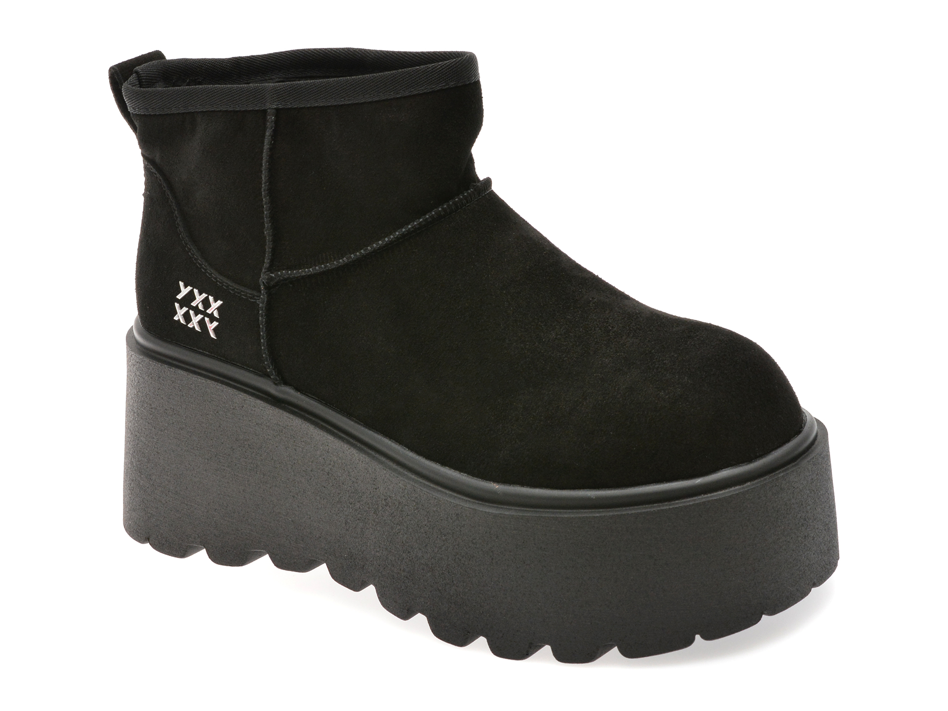 Ghete GRYXX Negre Piele Întoarsă | Eleganță Urbană