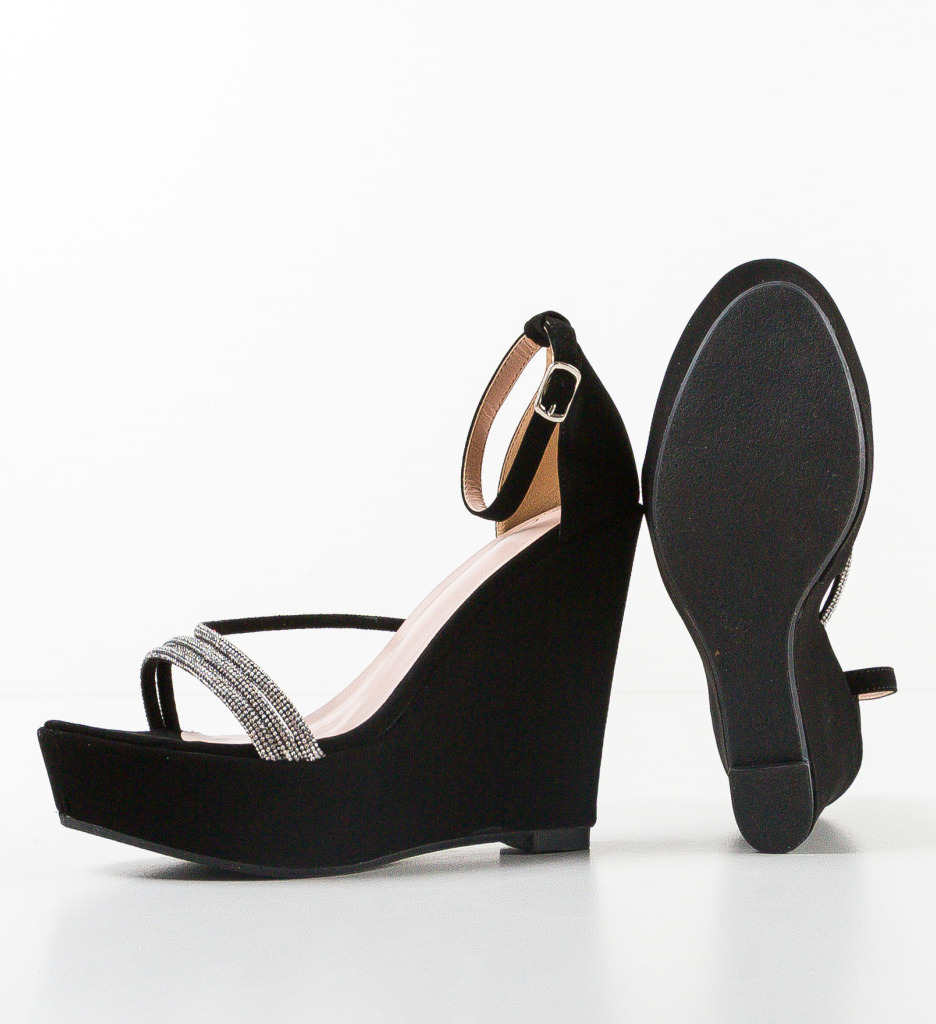 Platforme Dama Crom Negre - Stil Inconfundabil - imagine 8