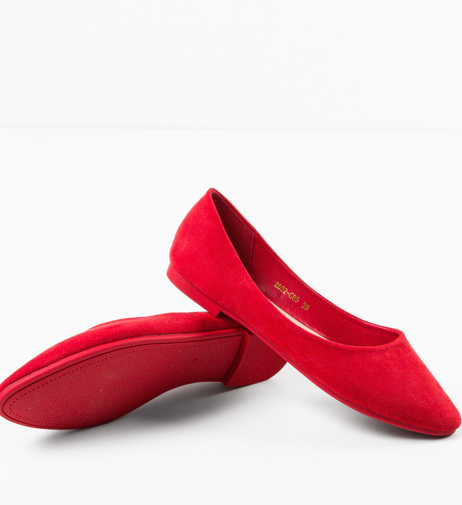 Balerini Lely Rosii - Confort și Eleganță Casual - imagine 8