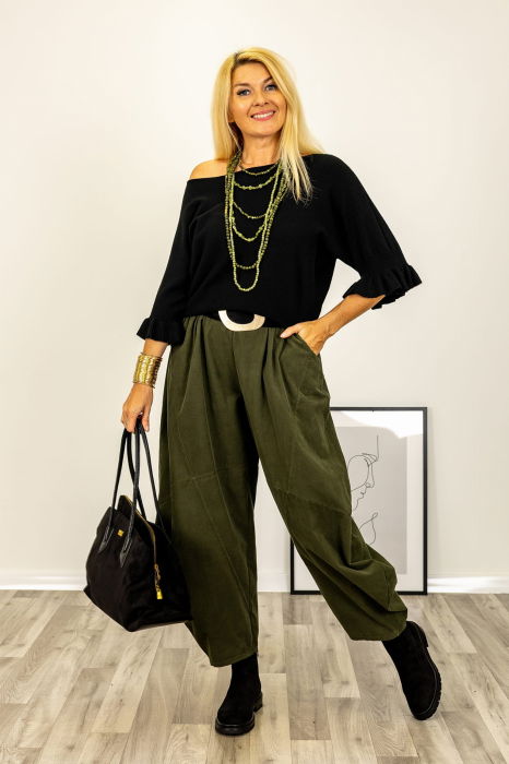 Pulover cu Volane Shopika | Eleganță și Confort