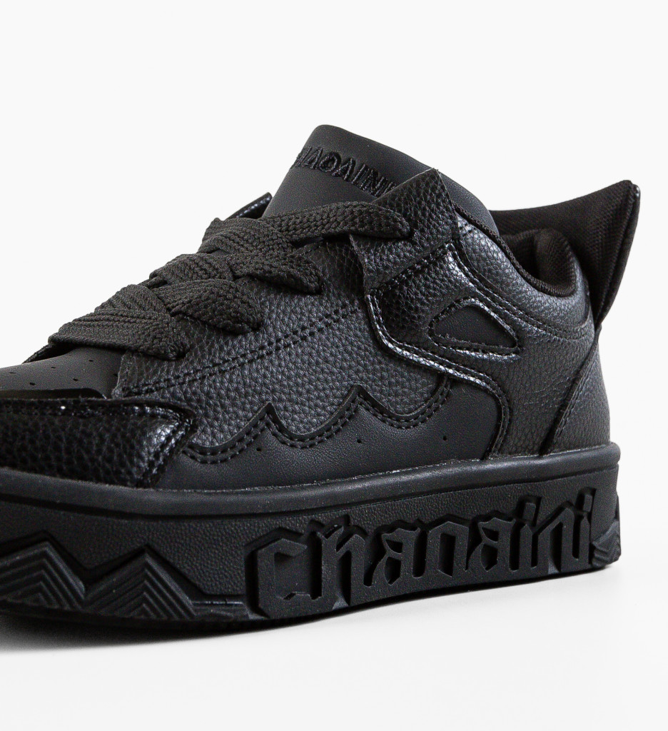 Sneakers Chaoini Negri - Confort și Stil Urban - imagine 7