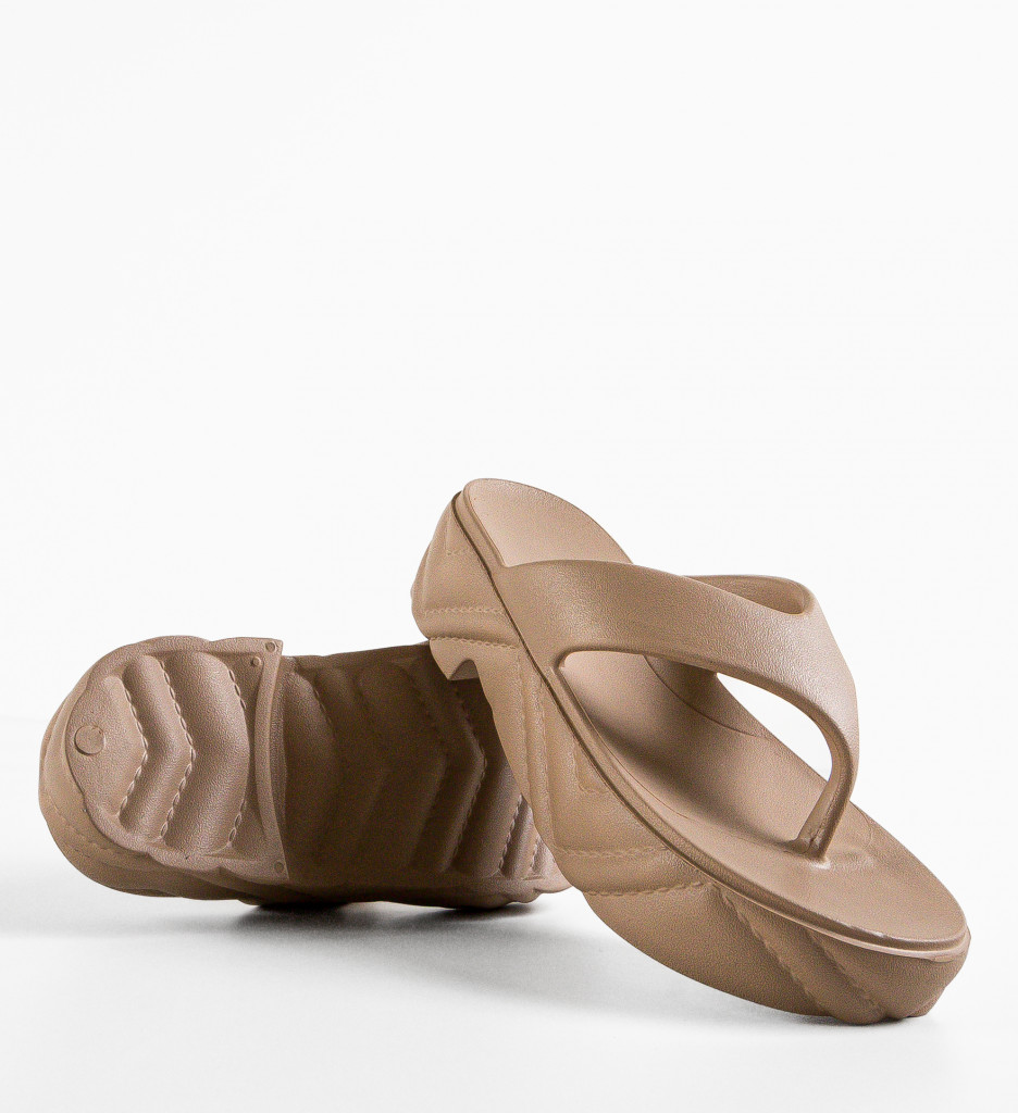 Papuci Dama Talha Khaki - Confort și Eleganță - imagine 7