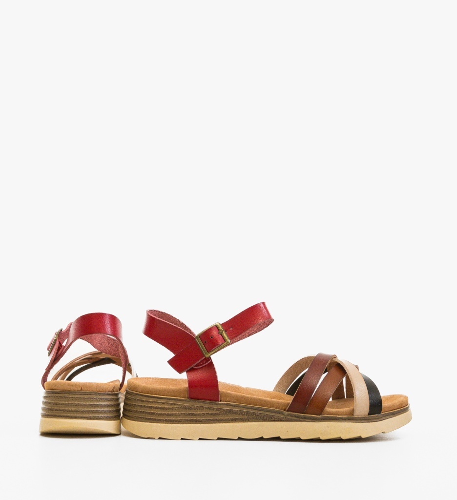 Sandale Dama Usha Rosii - Eleganta si Stil - imagine 2