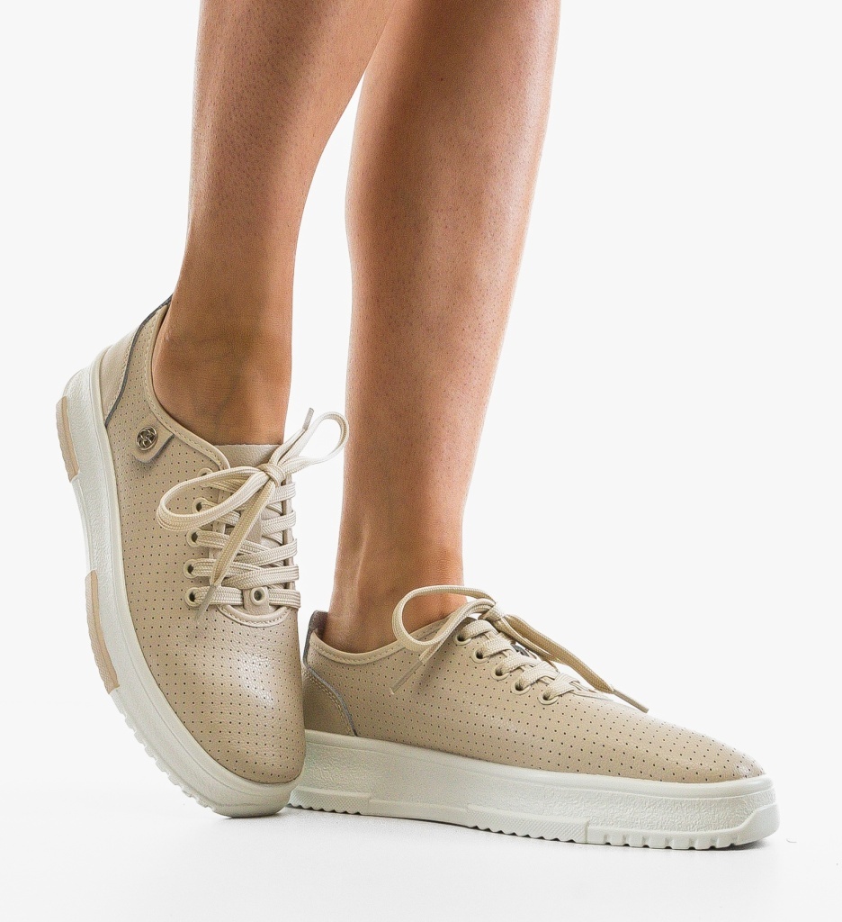 Pantofi Casual Ygrysha Bej | Confort & Stil - imagine 2