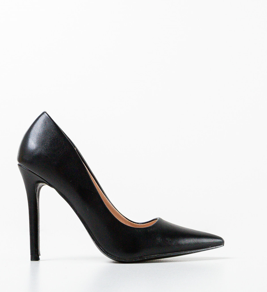 Pantofi cu Toc Chance Negri | Stil Sofisticat - imagine 5
