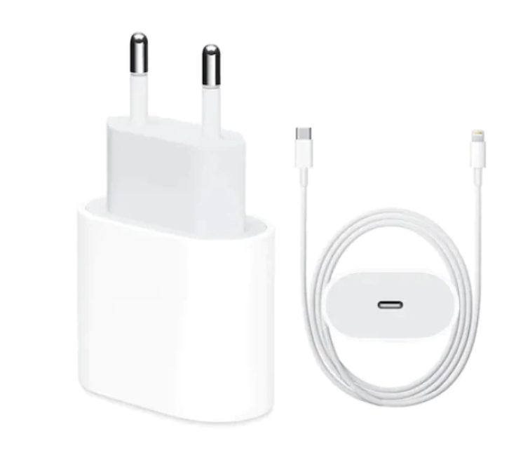 Încărcător Fast Charge 20W Apple + Cablu Lightning