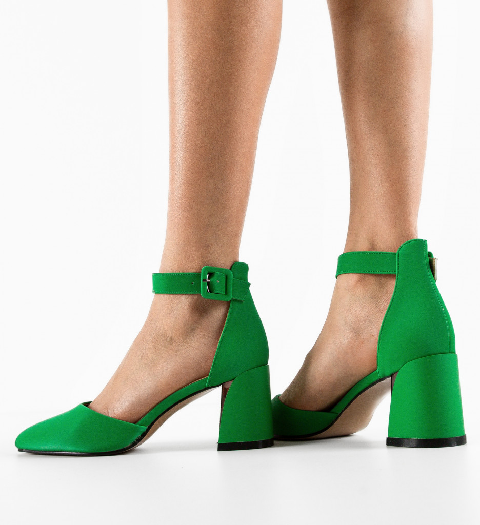 Pantofi Dama Vandre Verzi | Stil Unic - imagine 3