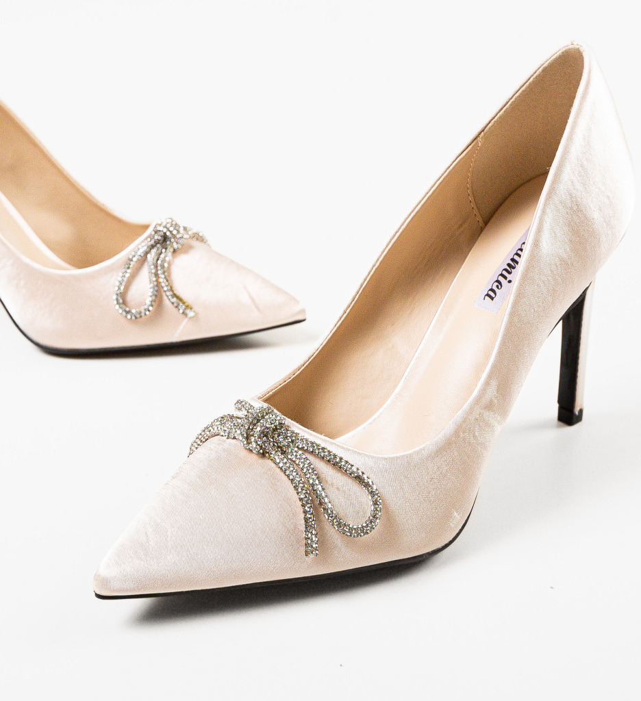 Pantofi dama Trez Bej Eleganți - imagine 5
