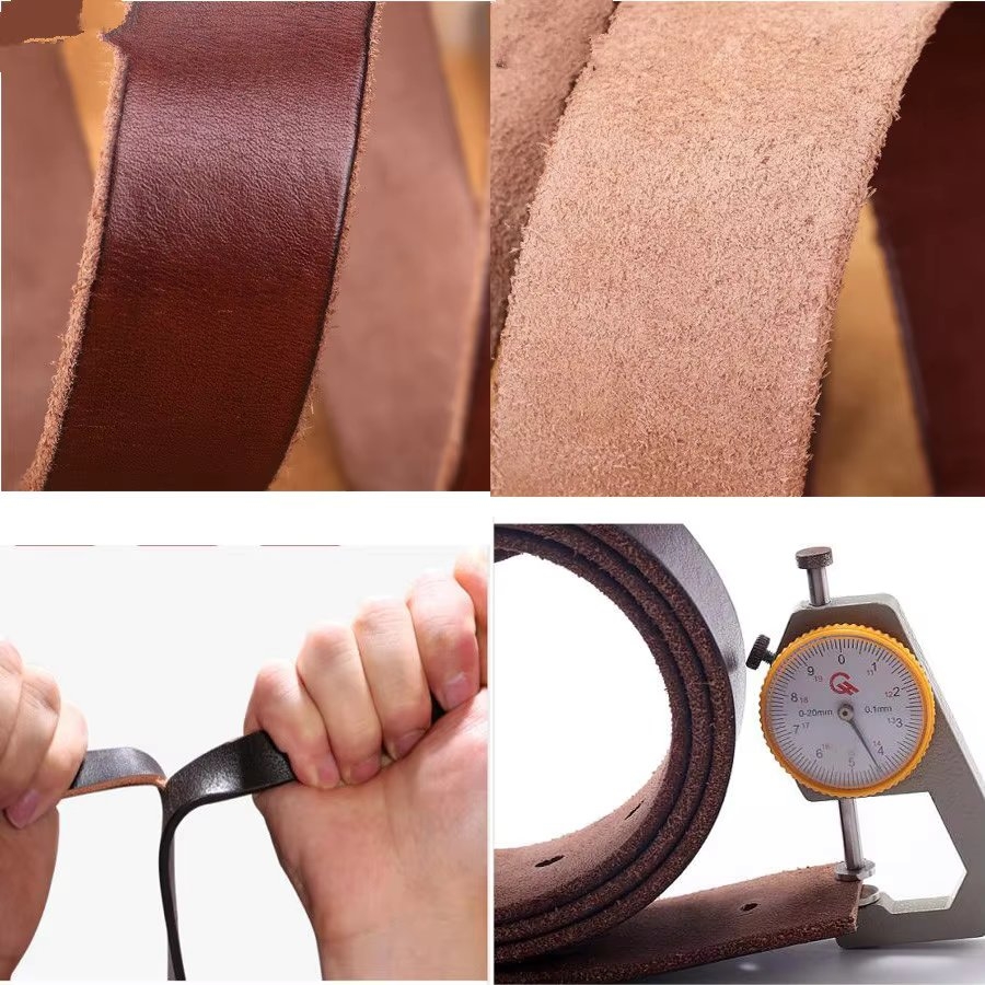 Curea Barbati Delis Piele Naturala, Stil Clasic - imagine 3