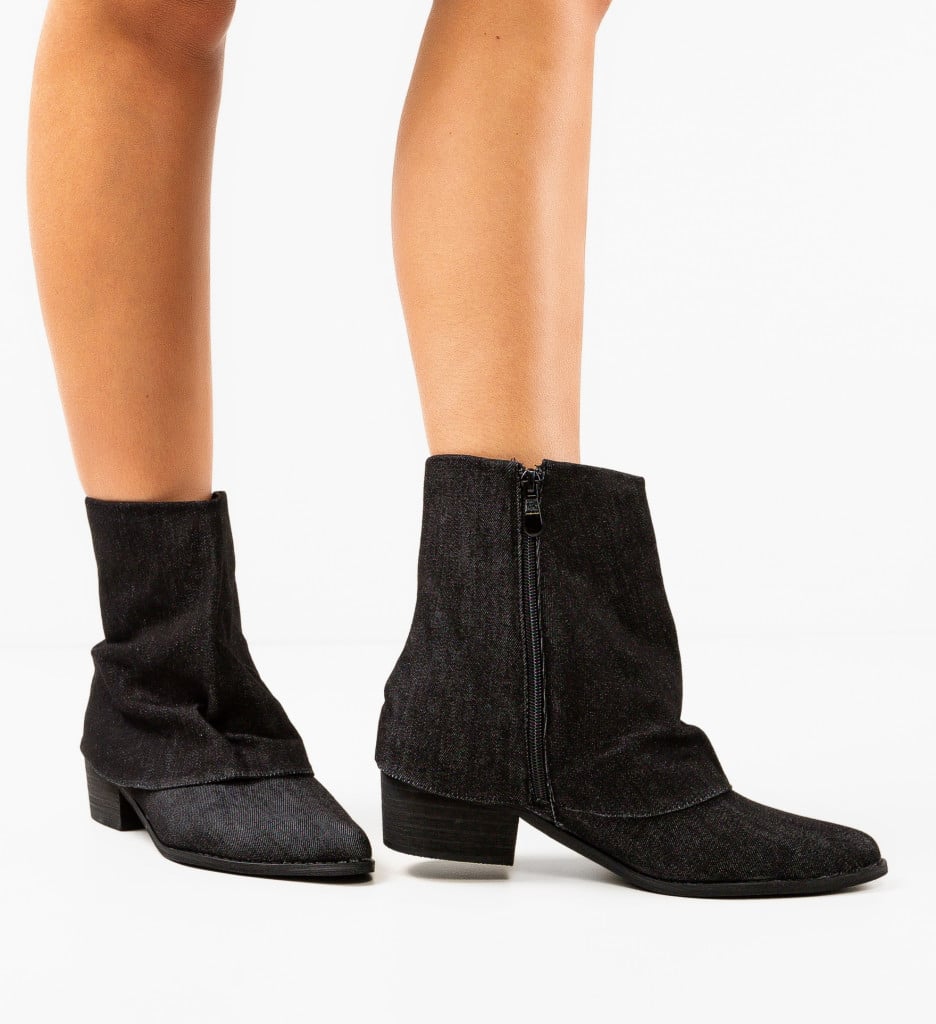 Botine Kelda Negre - Eleganță și Confort - imagine 4