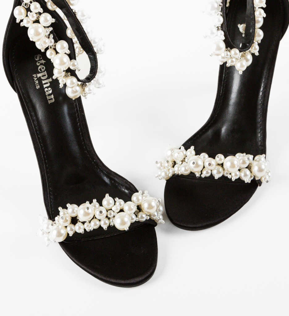 Sandale cu Toc Pirop Negre | Eleganta si Stil - imagine 6